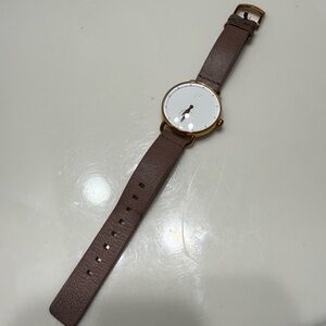 MVMT BLOOM Rose Gold Watch with Mauve Leather Strap